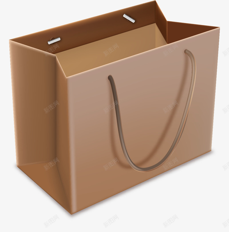 手绘牛皮纸质购物袋png免抠素材_88icon https://88icon.com 女装 手绘 牛皮纸 购物袋