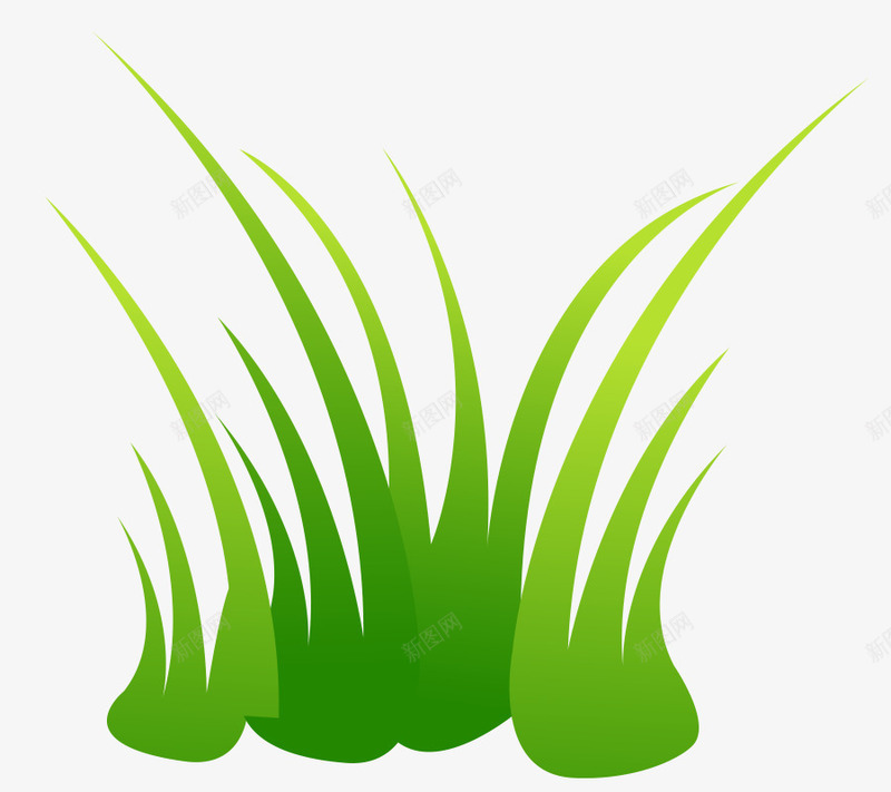 卡通手绘绿草堆png免抠素材_88icon https://88icon.com 卡通小草 小草 手绘小草 绿草 草堆