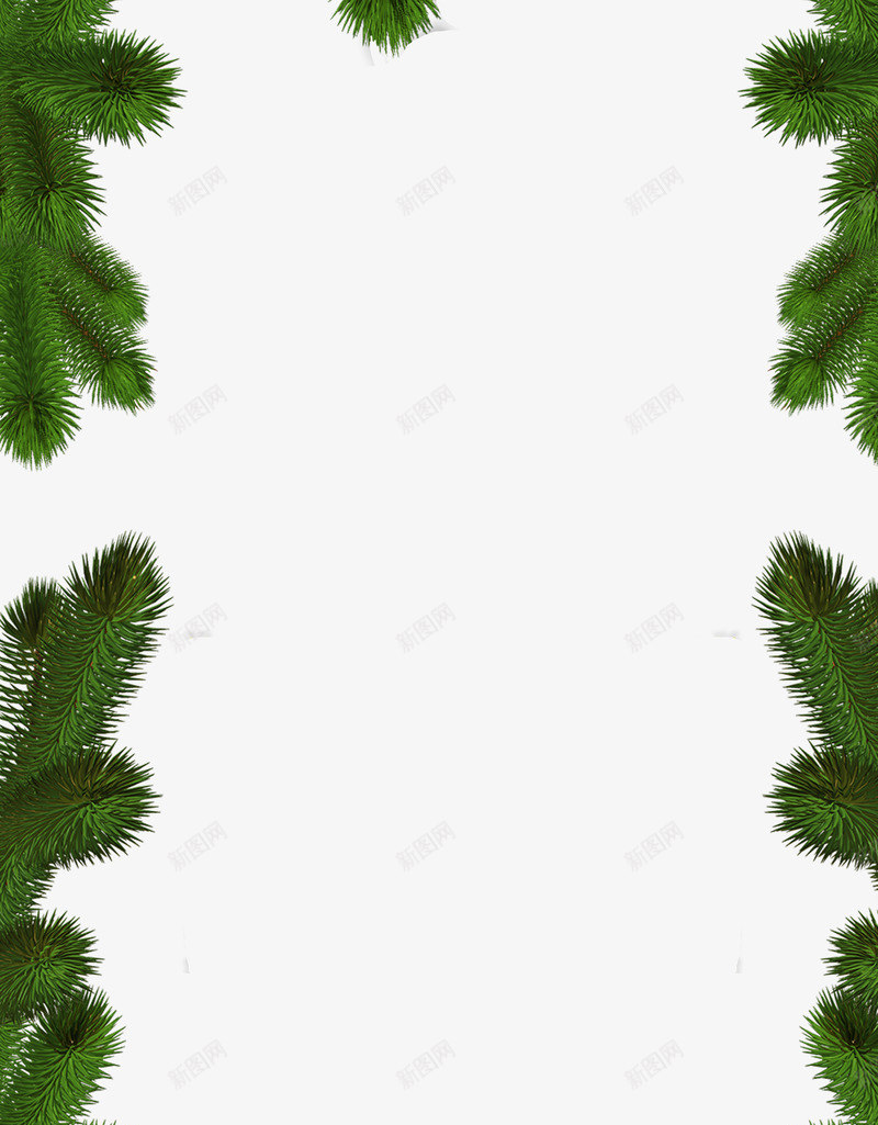 圣诞节简约绿色装饰边框png免抠素材_88icon https://88icon.com 商场节日促销 圣诞 圣诞树 圣诞节宣传单展架 平安夜海报