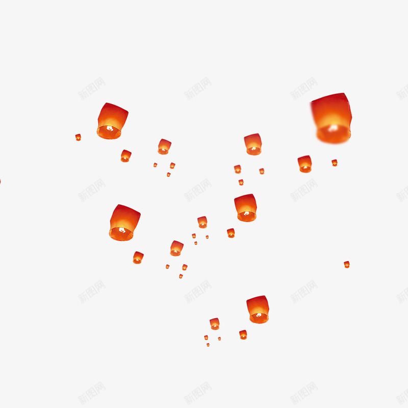 红色孔明灯psd免抠素材_88icon https://88icon.com 光泽 大小 孔明灯 平安灯 渐变 漂浮 火光 红色 质感