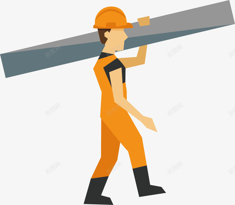 搬东西的工人矢量图ai免抠素材_88icon https://88icon.com 农民工 卡通手绘 工作 水彩 男人 男士 矢量图