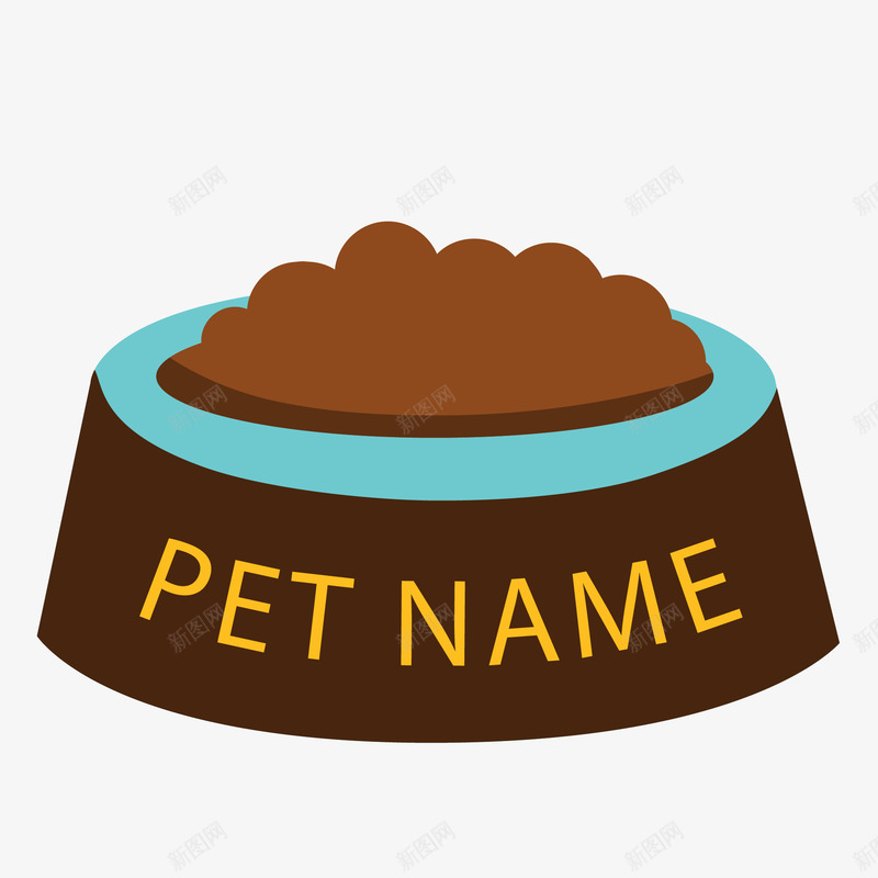 卡通宠物用品png免抠素材_88icon https://88icon.com 宠物 宠物用品 狗盆 狗碗