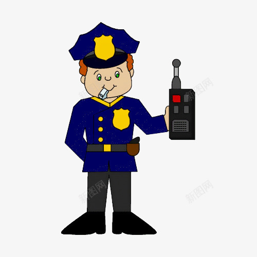 卡通拿着对讲机吹口哨的保安png免抠素材_88icon https://88icon.com 保安 保安卡通 制服 卡通 口哨 安保 对讲机 插画 男人 警察