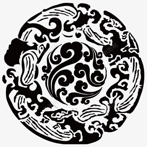 祥云底纹png免抠素材_88icon https://88icon.com 底纹 底纹矢量 矢量底纹 祥云底纹