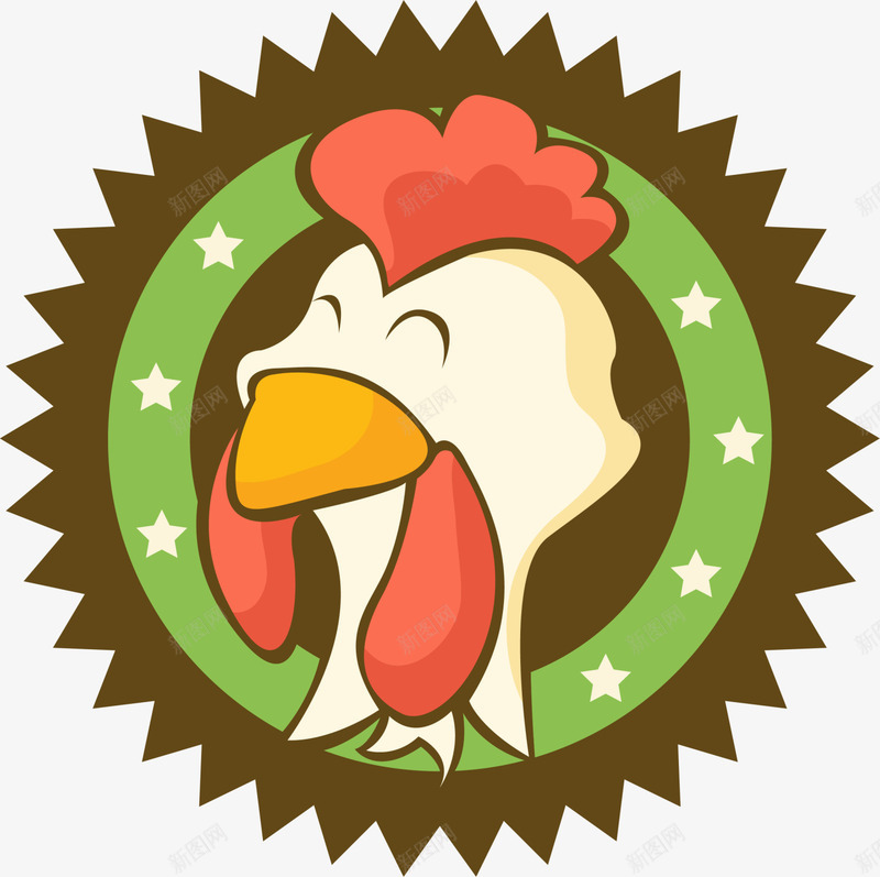 卡通公鸡标志png免抠素材_88icon https://88icon.com Thanksgiving 公鸡 卡通标志 感恩节 感恩节快乐 感谢 火鸡