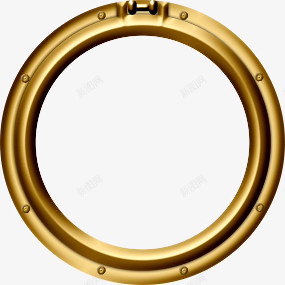 金色金属圆环png免抠素材_88icon https://88icon.com 圆环 金属圆环 金色圆环
