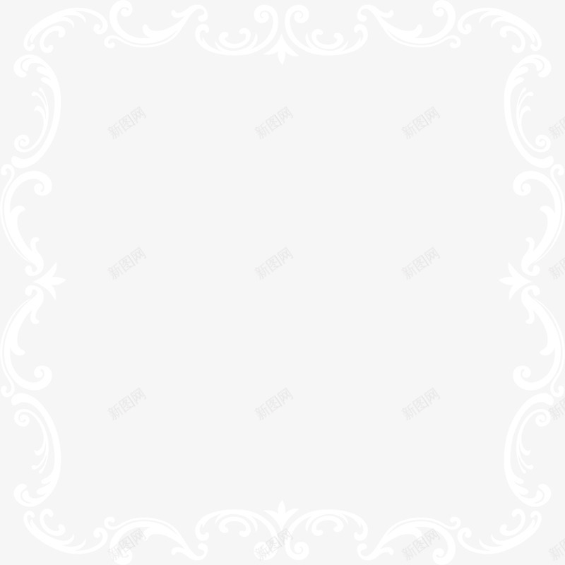白色曲线花边png免抠素材_88icon https://88icon.com 免抠PNG 曲线 白色 线条 花边 边框纹理