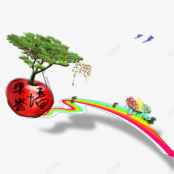 荣誉墙psd免抠素材_88icon https://88icon.com 荣誉墙展墙作品展示树