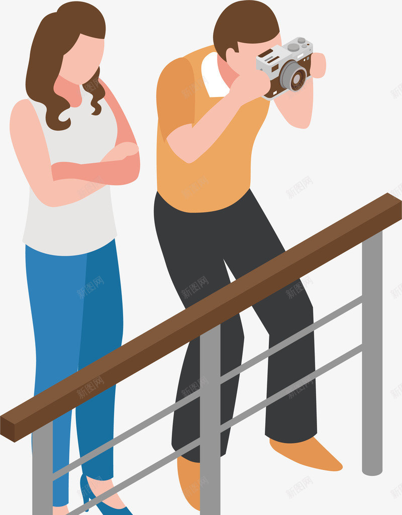 卡通手绘游玩拍照人物插画矢量图ai免抠素材_88icon https://88icon.com 人物 休闲 卡通 手绘游玩拍照 拍照小人 插画 旅游 母女 游玩 男人 矢量图 美女 观赏
