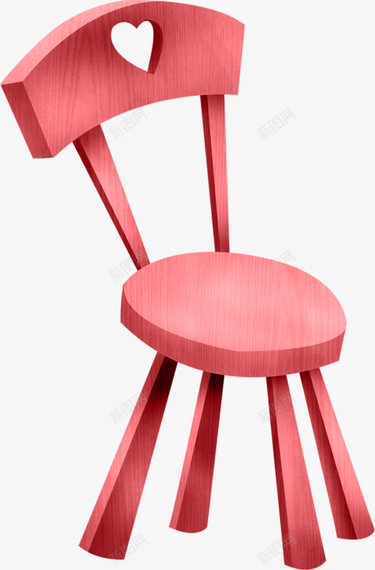 粉色椅子png免抠素材_88icon https://88icon.com 卡通 椅子 爱心 粉色