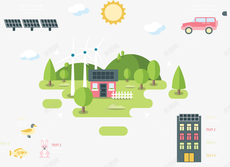 绿色自然生态城市矢量图ai免抠素材_88icon https://88icon.com 生态 生态环保 矢量png 绿色城市 绿色能源 自然能源 矢量图