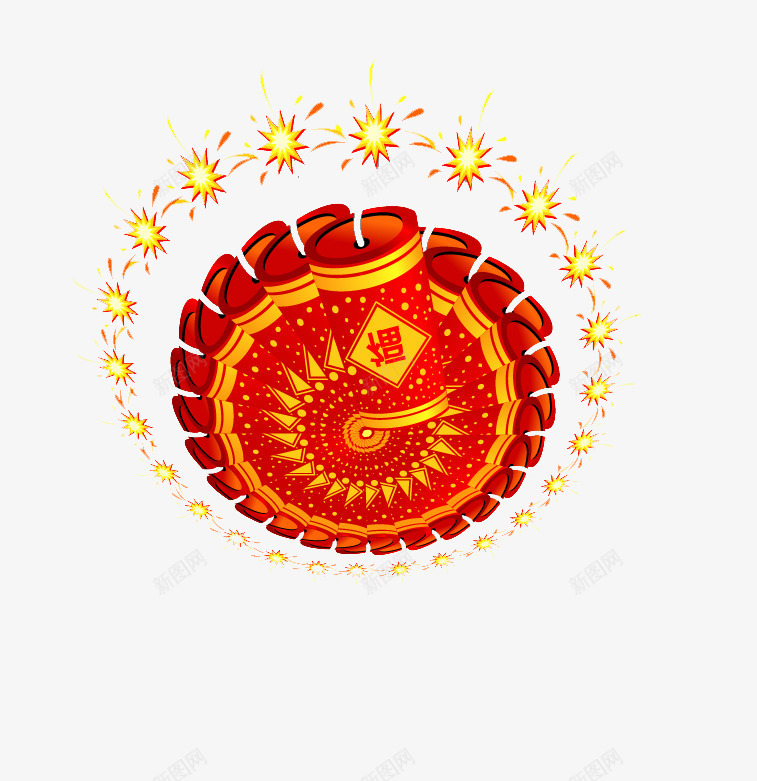 围成一圈的鞭炮png免抠素材_88icon https://88icon.com 围成一圈 新年 新春 春节 鞭炮 高清免扣