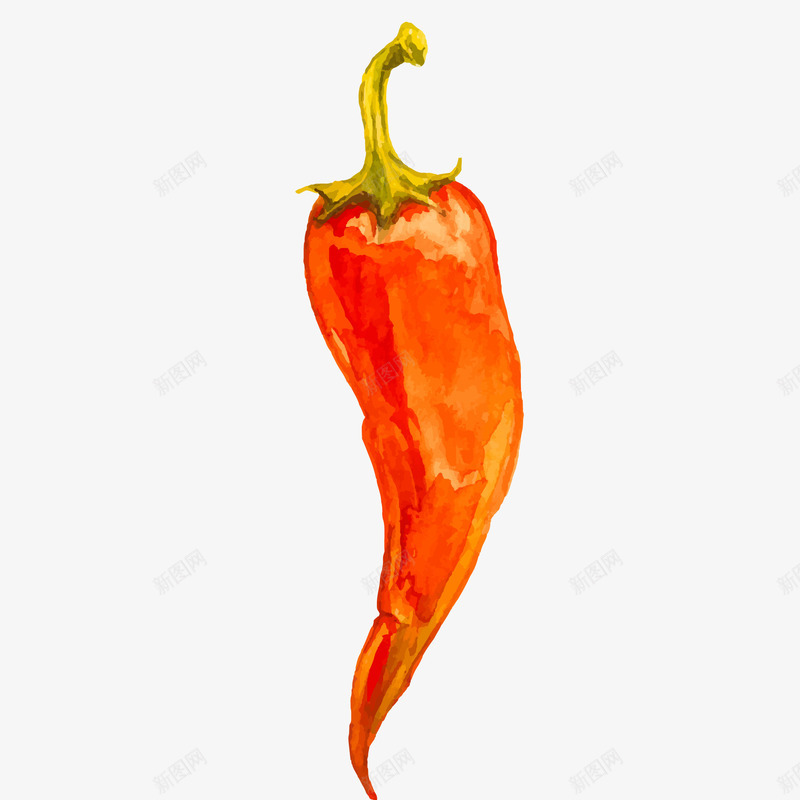 卡通创意蔬菜辣椒矢量图ai免抠素材_88icon https://88icon.com 手绘 蔬菜 触犯 辣椒 配菜 食材 食物 矢量图