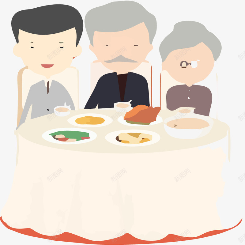 一家人吃团圆饭png免抠素材_88icon https://88icon.com 一家人 免抠团圆饭素材 团圆饭 年夜饭 餐桌 餐饮