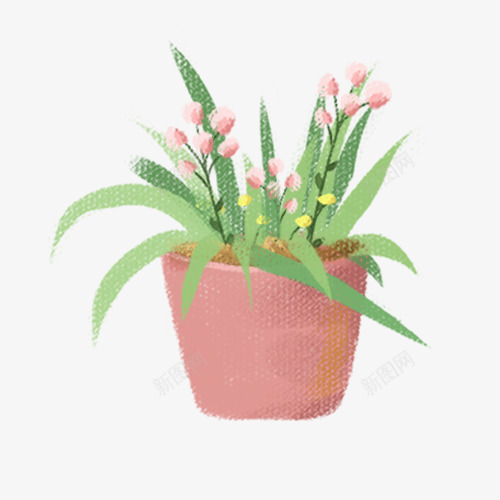 彩色圆柱花盆元素psd免抠素材_88icon https://88icon.com 卡通 圆柱 彩色 插画 植物 环境 纹理 自然 花朵 装饰