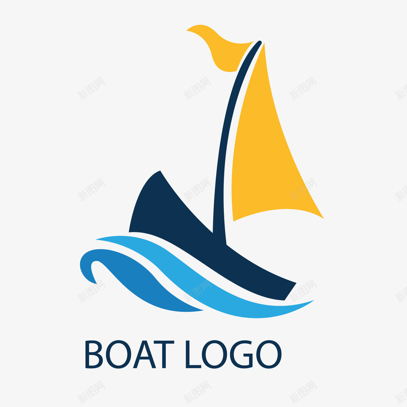 黄色小船标签png免抠素材_88icon https://88icon.com 卡通标签 小帆船 小船标签 背景装饰 黄色小船