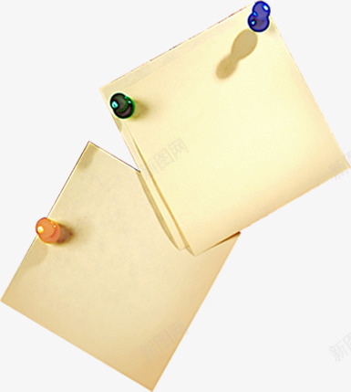记事用白黄便签纸png免抠素材_88icon https://88icon.com 记事