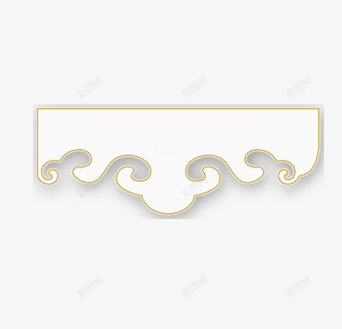 白色晕染黄边祥云png免抠素材_88icon https://88icon.com 云彩 云朵 古风 白色 祥云 经典 黄色边