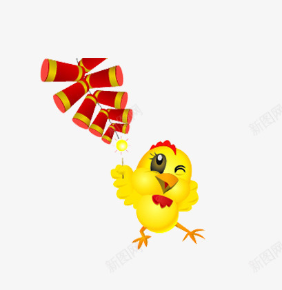 鸡年春节卡通鸡图案png免抠素材_88icon https://88icon.com 2017 卡通鸡 春节 鞭炮 鸡年