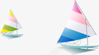 远景彩色帆船png免抠素材_88icon https://88icon.com 帆船 彩色 素材 远景