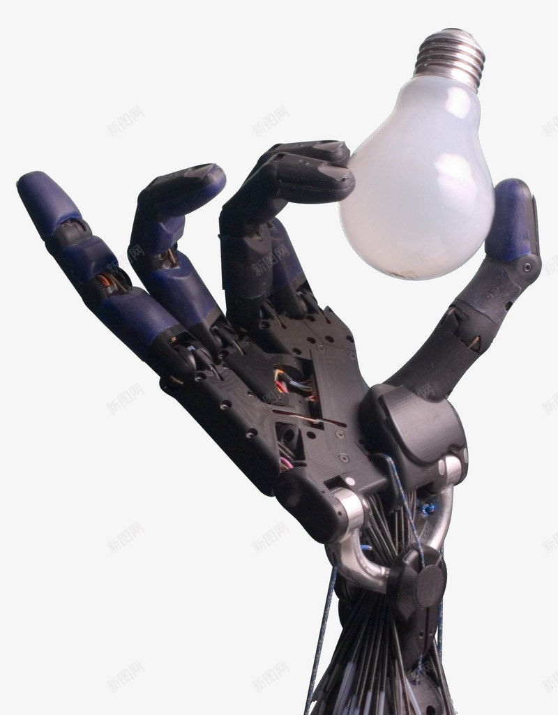 机器人手拿灯泡png免抠素材_88icon https://88icon.com 未来科技 机器人 灯 灯泡 科技