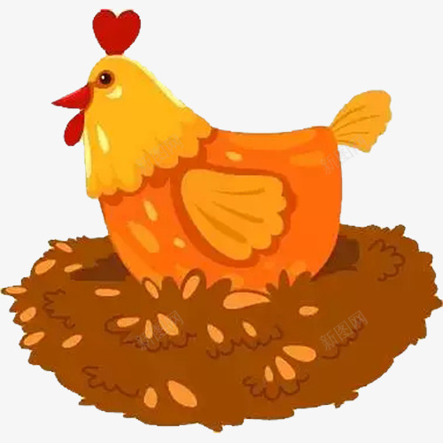 卡通母鸡png免抠素材_88icon https://88icon.com 下蛋 卡通母鸡 卡通鸡窝 孵化小鸡 孵蛋 小鸡妈妈 生蛋 草堆 鸡窝 鸡蛋