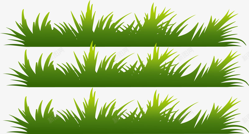 绿色小草丛手绘元素矢量图ai免抠素材_88icon https://88icon.com 小草丛矢量 手绘 植物 绿色 矢量图