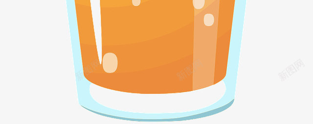 鲜榨的橙汁png免抠素材_88icon https://88icon.com 果汁 橙子 玻璃杯 饮料