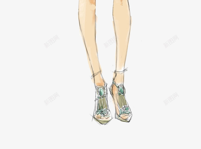 唯美礼服婚纱插画png免抠素材_88icon https://88icon.com 女装设计稿 手绘时装设计图 时装设计插画