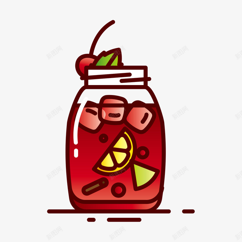 卡通夏日解渴凉爽冰饮png免抠素材_88icon https://88icon.com 冰饮 凉爽 卡通 夏日 解渴