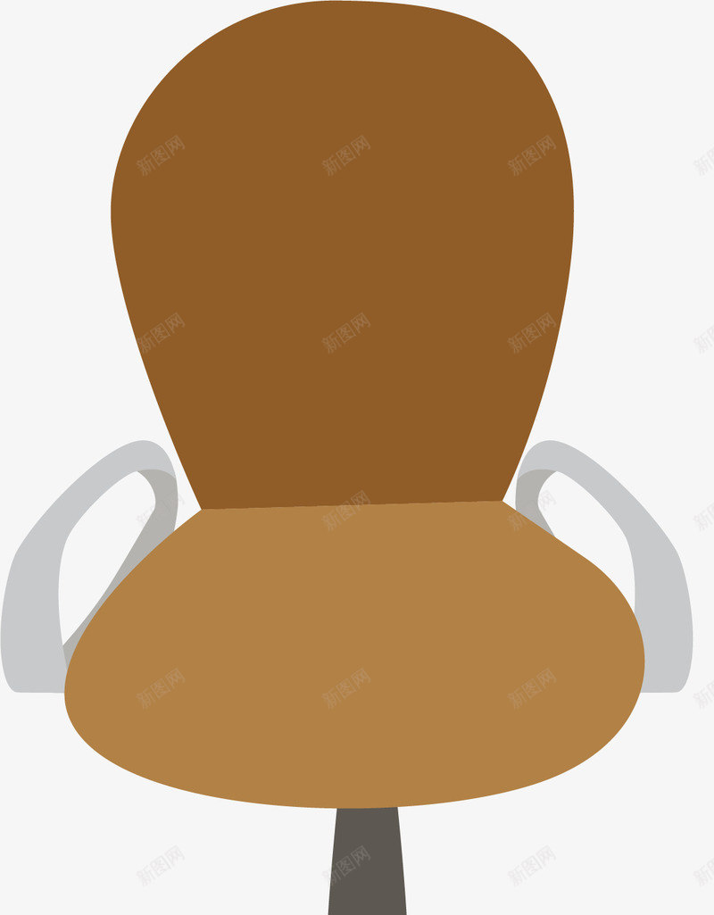 手绘老板椅子矢量图ai免抠素材_88icon https://88icon.com png下载 png图库 工作椅子 旋转椅 矢量png 矢量老板椅 老板椅 矢量图
