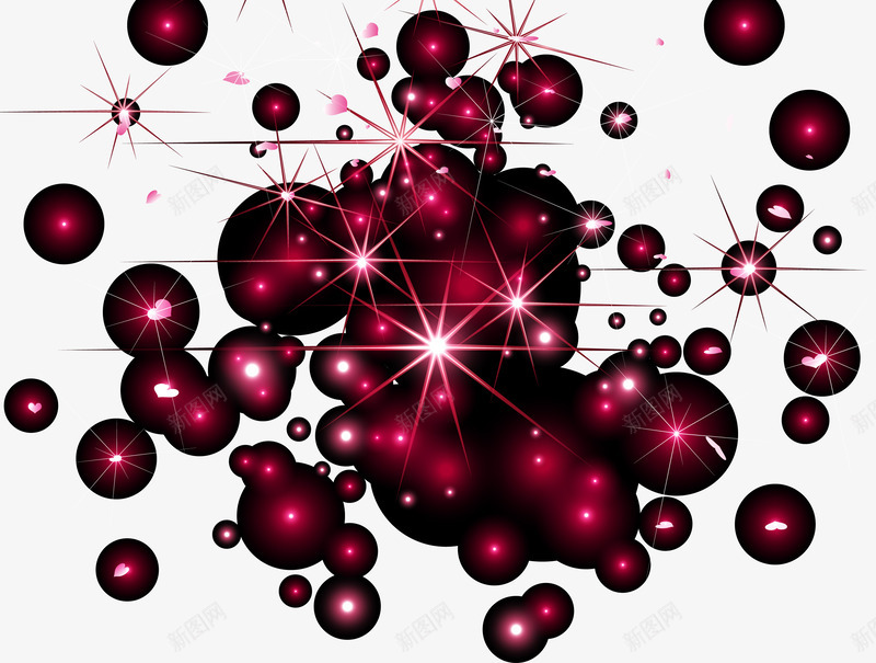 玫红色光晕效果元素png免抠素材_88icon https://88icon.com 光效 免抠PNG 星光效果 星星 梦幻 浪漫 绚丽