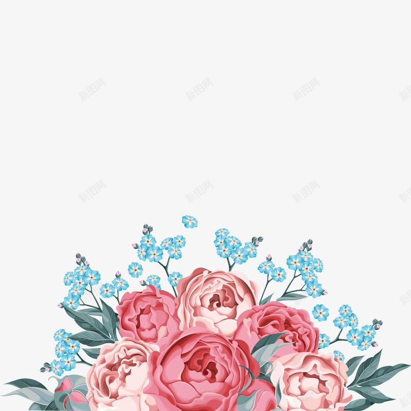 母亲节美丽的花朵装饰矢量图ai免抠素材_88icon https://88icon.com 七彩 复古 植物 母亲节 缤纷 美丽 花卉插画 花朵装饰 矢量图