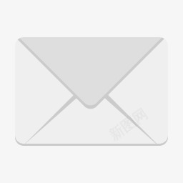 一个灰色的信封png免抠素材_88icon https://88icon.com 信封 卡通 邮件
