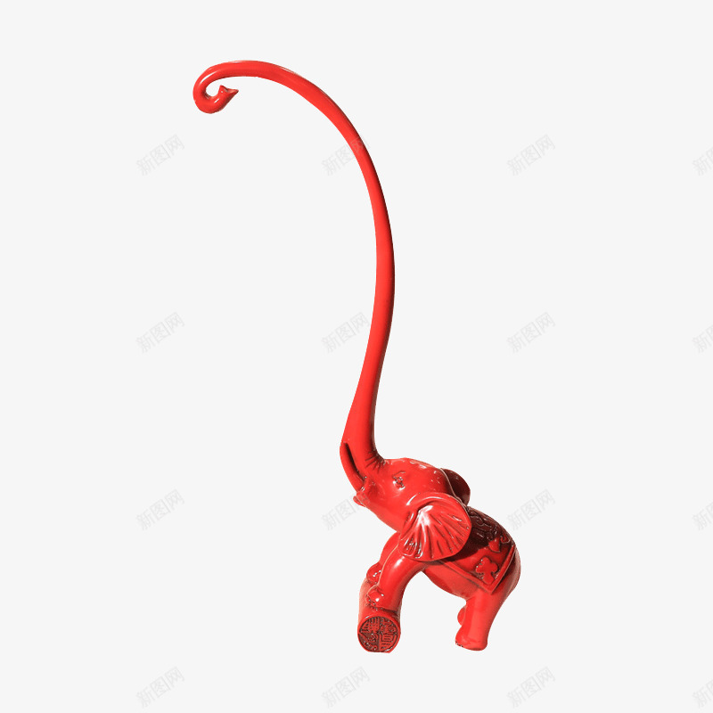 小摆件招财大象摆件福象家居办公png免抠素材_88icon https://88icon.com 中国风 中式 红色 艺术