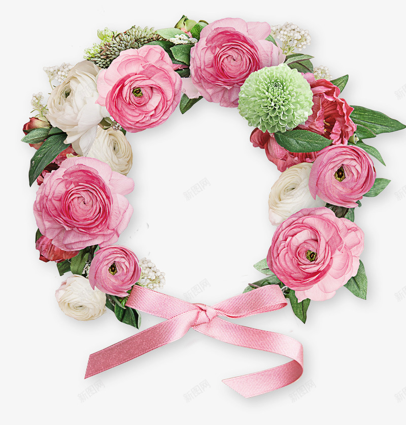 感恩节玫瑰花圈psd免抠素材_88icon https://88icon.com 丝带 感恩节 感恩节矢量玫瑰花圈 玫瑰 花圈 花朵