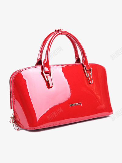 亮皮包png免抠素材_88icon https://88icon.com 女士 时尚 真皮 箱包 红色