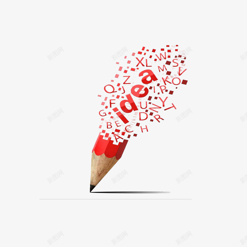 铅笔png免抠素材_88icon https://88icon.com 创意 想法 木质 红色 铅笔