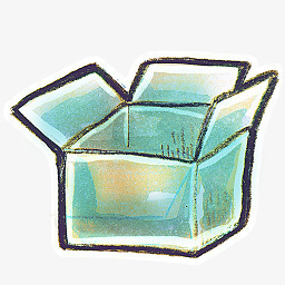 打开的箱子png免抠素材_88icon https://88icon.com 包装 手绘 纸箱 绿色