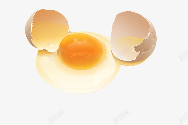 打开的鸡蛋png免抠素材_88icon https://88icon.com 生鸡蛋 逼真