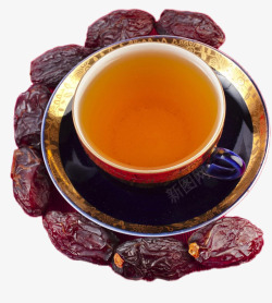 一碗红枣茶png图片下载 一碗红枣茶素材