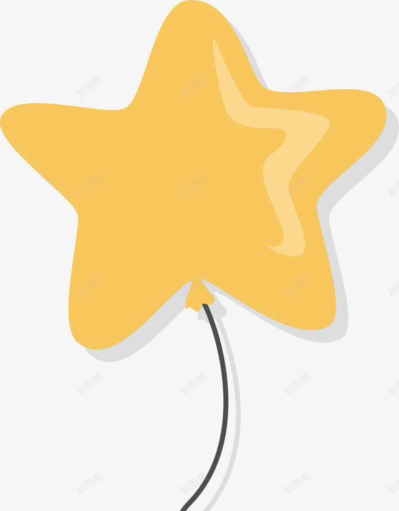 可爱卡通五角星气球png免抠素材_88icon https://88icon.com 五角星 卡通图案 可爱 庆祝 气球 漂浮图案 矢量图案
