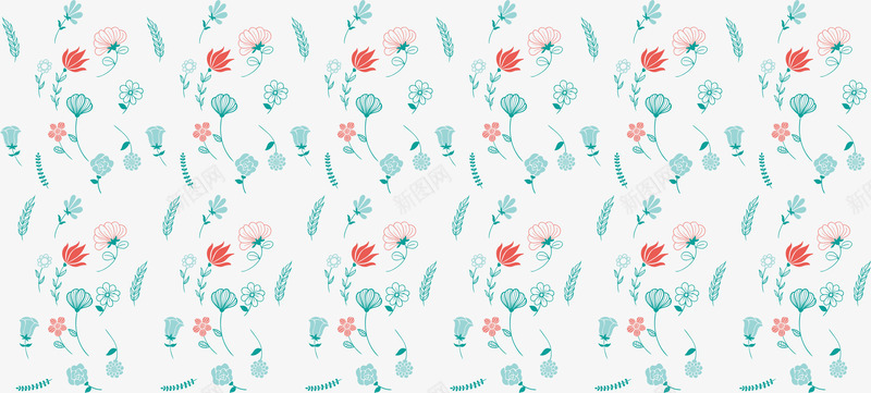 碎花无缝拼接矢量图ai免抠素材_88icon https://88icon.com 图案设计 无缝拼接 清新碎花 矢量图
