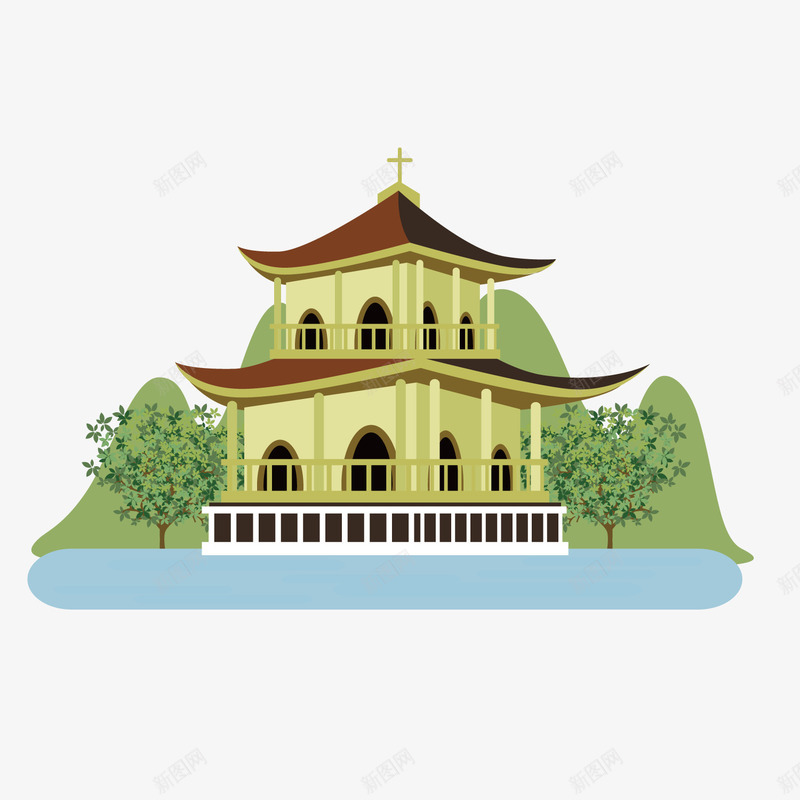 灰色几何建筑房屋元素png免抠素材_88icon https://88icon.com 几何 卡通插画 大树 建筑 房屋 植物 灰色 绿色 起伏 风光