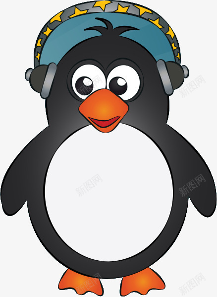 听音乐的小企鹅png免抠素材_88icon https://88icon.com 企鹅 卡通企鹅 可爱 音乐