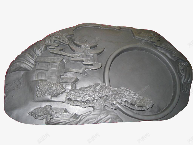 松树雕刻墨盘png免抠素材_88icon https://88icon.com 中国文化 书法 墨盘 工艺品 松树 砚台 雕刻