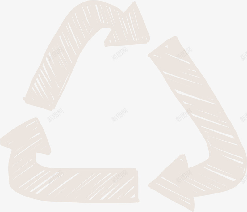 浅色循环使用标志png免抠素材_88icon https://88icon.com 回收标志 循环使用 循环标志 浅色 装饰图案