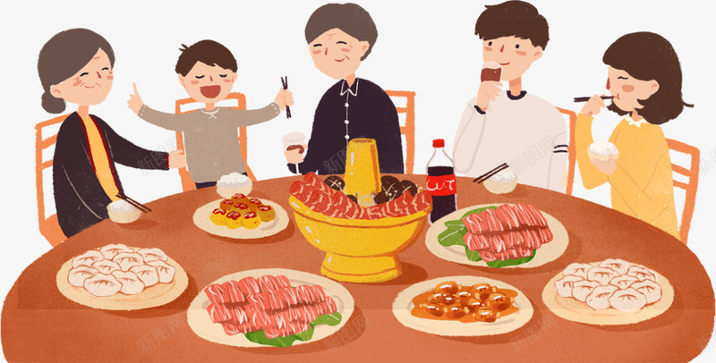 新年开心阖家团圆饭png免抠素材_88icon https://88icon.com 一家人 中秋团圆饭 幸福 开心团圆饭 新年团圆饭 春节团圆饭 阖家团圆饭