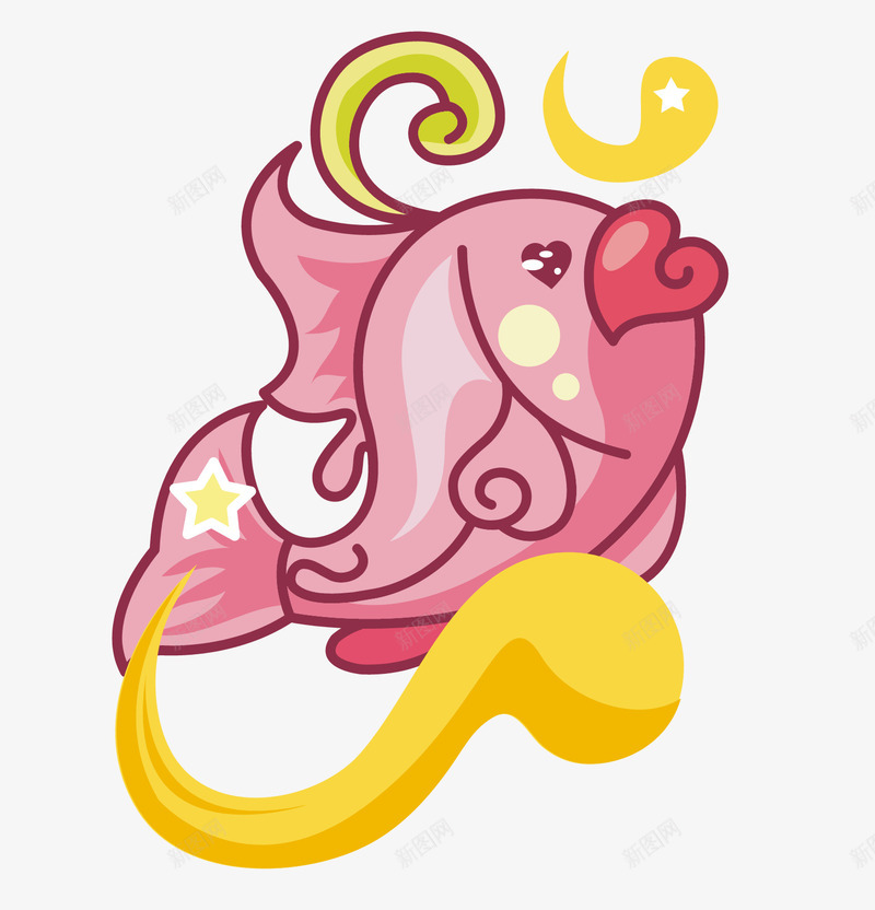 12星座卡通手绘双鱼座矢量图eps免抠素材_88icon https://88icon.com 12星座 12星座卡通手绘双鱼座 动物 卡通 手绘 鱼儿 矢量图