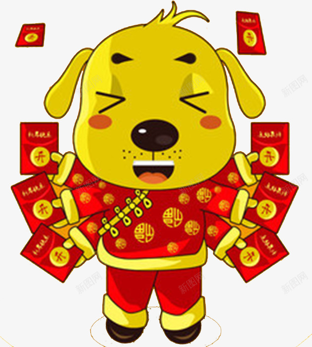 2018狗年财神卡通形象png免抠素材_88icon https://88icon.com 2018 传统文化 元宝 卡通 戊戌年 插画 新年 新年财神 春节 狗年 神仙 财神 过年 送福 门神